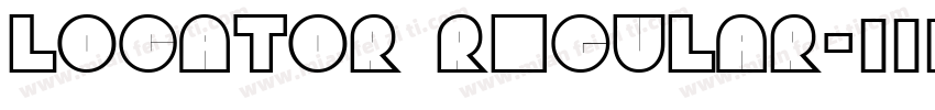 locator regular字体转换